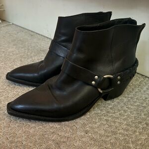 All saints leather ankle boots